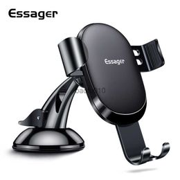 Essager Gravity Phone Holder Universal Car Phone Holder para Smartphone Mount Holder Car Cell Mobile Phone Stand Accesorio L230619