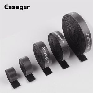 Essager Organisateur de câbles déchirables Enrouleur USB fourni Attaches de ligne de données Fil de souris Support d'écouteurs Gestion de cordon HDMI Bande de cerceau de téléphone