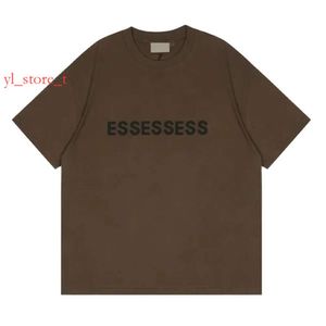 ESSE Designer T -shirt Summer Fashion SimpletSolid Zwarte letter Afdrukken Grafisch T -shirt Paar Top Men Shirt Casual Loose Women T Tees Polo Sweat Shirt 03C8