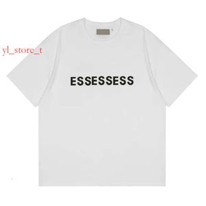 ESSE Designer T -shirt Summer Fashion SimpletSolid Zwarte letter Afdrukken Grafisch T -shirt Top Men Shirt Casual Loose Dames T Tees Polo Sweat Shirt 12ed