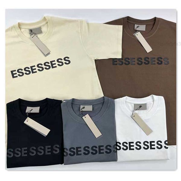 Esse Designer T-shirt mode d'été Simplesolid Black Letter Imprimée Tshirts Couple Top Men White Mens Casual Women Tees Polo EssentialSweatshirts BCH8