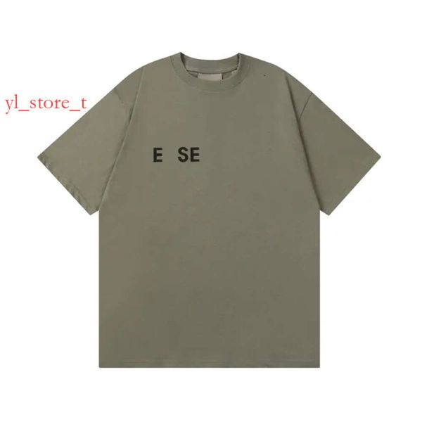 Esset Famous Brand Tshirt Mens T-shirt Designer T-shirts Fashion Summer Simplesolid Black Letter Imprimée Tshirts Couple Top Men Shirt Casual Loose Sweat Shirt 9C8D