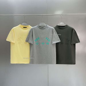 Essen Mens T-shirt Cotton Coton à manches à manches à manches à manches courtes Polo Polo 3D Lettre imprimé pour hommes et femmes en vrac High Street Oversize Casual Summer Tshirt Us S-xl