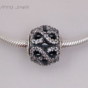 Essence series DEDICATION Clear CZ Pandora Charms para pulseras DIY Jewlery Making Beads sueltos Joyas de plata al por mayor ﾠﾠ796047CZ