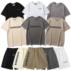 essentail shirt t-shirt shorts en t-shirt heren dames essentail korte mouw essen ronde hals brief shirts heren t-shirt vrouwen ronde hals sneldrogende band t-shirts