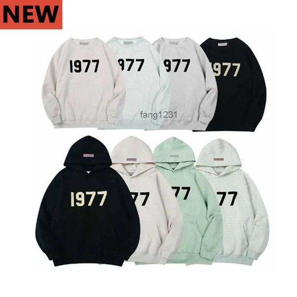 Essentails Sweat à capuche Designer Coton Polaire Vestes Homme Femme Sweatshirts Luxe Hommes Sweat à capuche 1977 Sweats à capuche Pull Lettre à manches longues Zip Hiver Kx0y