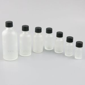 Etherische olie Amber Clear Glass Fials 17/10/15/20/30/50/100 ml Voorbeeldvulbare flessen Draagbare reiscontainer 500pcs