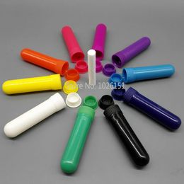Tubos inhaladores nasales en blanco para aromaterapia de aceites esenciales (10 barras completas), recipientes de colores