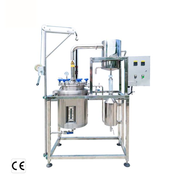 zzkd fournitures de laboratoire équipement d'extraction d'huile essentielle extracteur d'huile d'usine en acier inoxydable 10l 20l 30l 110v 220v