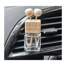 Huiles essentielles Diffuseurs 1 voiture par bouteille Pendre Placeur Air Faiilles d'air Hanging Verre Verre Décoration Huile Diffuseur Inventaire Drop Deli DH7QM