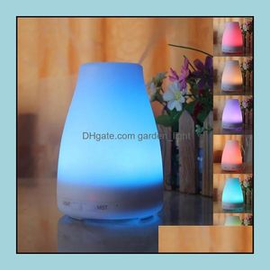 Essentiële oliën Verspreid 100 ml 7 kleuren LED -Lichten Aroma HUMIDIFIER Diffuser Night Light Air Aromatherapy Colorf Trasonic Oil Cool M OTSXW