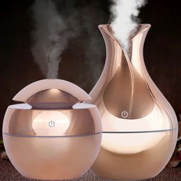 Diffusoren für ätherische Öle, 130 ml, USB-Aromaöl-Diffusor, Holz, elektrischer Luftbefeuchter, Ultraschall-Luftbefeuchter, Mini-Aromatherapie, LED-Licht-Nebelmaschine für Zuhause 231213