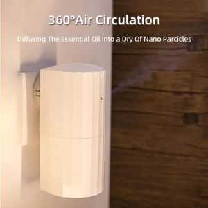 Diffuseurs d'huiles essentielles 250 m³ Parfum pour parfum de maison Diffuseur d'arômes Bluetooth WIFI Désodorisant mural Capacité 130 ml Nébuliseur aromatisant 231208