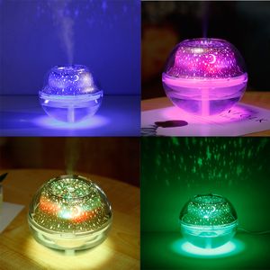 Essentiële oliën Verspreidt 500 ml Luchtbevochtiger USB Ultrasone aromatherapie Diffuser met Star Sky Lamp voor Home Babyroom Mini Electric Mist Maker Fogger 230525