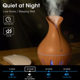 Essentiële oliën Verspreidt luchtbevochtiger aroma Olie Olie Huidificador USB Diffuser Mute Cool Mist Sprayer voor auto slaapkamer geur zuiveraar 130 ml vaasvorm 221102