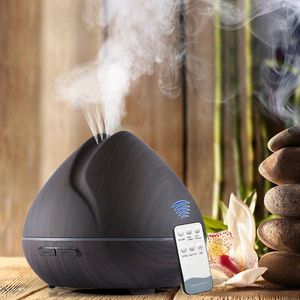 Essentiële oliën Verspreidt aroma diffuser ultrasone essentiële oliediffuser met 7 LED -lichte luchtbevochtiger mistmaker externe controle aromatherapie difusor 230525