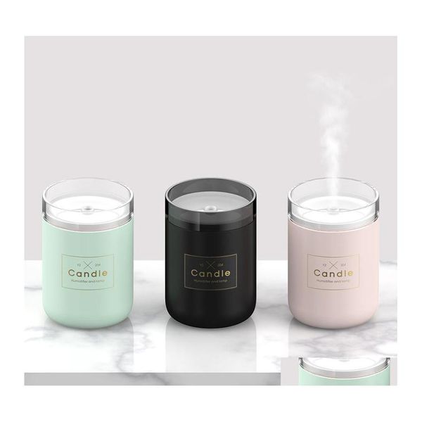 Diffuseurs D'huiles Essentielles Bougie Purificateur Vaporisateur Humidificateur Lumière Air Treater Ameublement Décorer Usb Calme Et Confortable Ambie Otssy