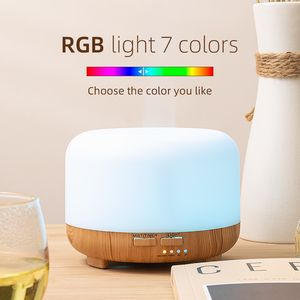 Essentiële oliën diffuseert elektrische aroma diffuser luchtverfrisser 300 ml 500 ml ultrasone koele mistmaker Fogger LED Essentiële oliediffuserbevochtiger 230214