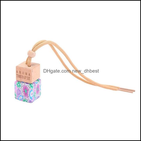 Diffuseurs D'huiles Essentielles Parfums De Maison Décor Jardin 8 Ml Imprimé Mode Lanyard Voitures Par Bouteille Bouteilles Vides Créatives Voiture Pendentif Pers