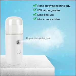 Diffuseurs d'huiles essentielles Mini Nano Portable USB Pulvérisateur d'alcool Diffuseur Hine Mist Steamer Désinfectant Désinfectant Usage domestique Per Cool Otnsk