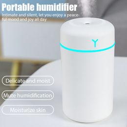 Diffuseurs d'huiles essentielles portables 420 ml humidificateur d'air humidificateur d'huile aromatique pour la maison voiture USB pulvérisateur de brume fraîche avec purificateur de lumière de nuit doux coloré 230525