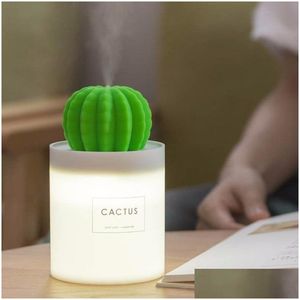 Essentiële oliën diffusers Cactusvijg USB Desktop Luchtbevochtiger Kantoor Slaapkamer Thuis Rustig Kleine negatieve ionen Draagbare luchtreiniger Y20011 Dhmgu