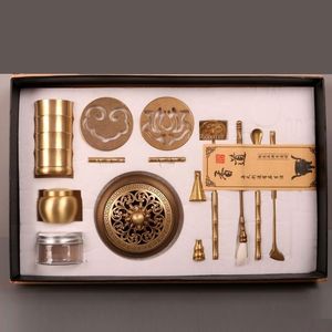 Ätherische Öle Diffusoren Reines Kupfer Weihrauch Road Suit DIY Seal Script Sandelholz Aloe Pulver Herstellung Werkzeuge Liefert 230713