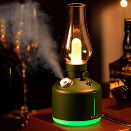 Diffusers voor etherische oliën Retrolamp Essentiële olie Geurverspreider Aromatherapie Multifunctionele machine Verlicht vermoeidheid Air Cool Mist USB Draadloze luchtbevochtiger 231213