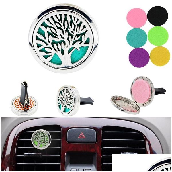 Diffusori di oli essenziali Clip di ingresso dell'aria per aromaterapia per auto in acciaio inossidabile Per purificazione Accessori per decorazioni creative Bh1799 Cy Dhfgh