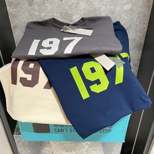 essentieel Dames heren T-shirt Zomer Ontwerpers Tops Luxe Letter OF puur katoenen t-shirts 197 Polo's Ronde kraag hoodies met korte mouwen Kleding plus maat 3XL 4XL 5XL