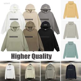 Essentialhoodies Дизайнерская женская мужская толстовка с капюшоном Essentail Модная свободная уличная одежда Essent Топы Одежда Essen Lovers High Street футболка Повседневная