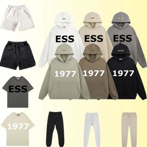 essentialhoody essentialshirts set heren hoodies designer pullover hoodie tops versie 100% katoen street wear trainingspak sweatshirts groothandel korting