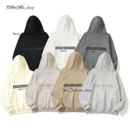 EssentialSclothing Essneial Sweat à capuche EssentialSweat Hoodie Ess Hoodie Top Quality 24SS Pullover Essent Hoodie Couleur pure manche longue 897