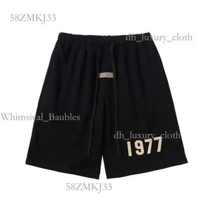 EssentialSclothing Shorts Heren 1977 Shorts Letter Gedrukte trendy ontwerper Korte broek Casual mode Essentialsshorts Summer Men Essen Korte broek voor heren 412