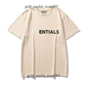 Essentialshirt Mens Designer T-shirt Vêtements Chemise blanche Couple manches courtes High Street Loose Tide Marque Crew Neck Lettre Été 727
