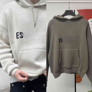 Essentialshoodie Knit Hoodie Hommes Femmes Pull Essentialsweatshirts Jumper Hoody Pull tricoté Essentialsss Sweat Essentialshoody Essen665R 665R