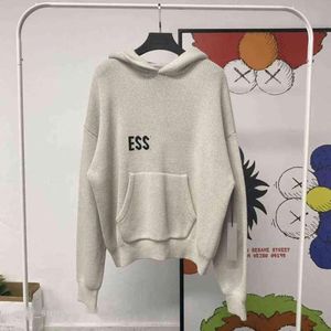 Essentialshoodie Hommes Femmes Tricot À Capuche Col Roulé Pulls Lâche Pull Décontracté À Capuche Style US UK Mode Sweatshirts Légers Essentialsweatshirts 116 566