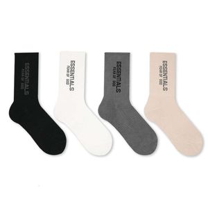 Essentialsocks Hosiery Feel Double Line Long Tube High Street Sports Coton pour hommes et femmes