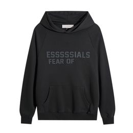 Essentialsweatshirts Ess FOG Sudadera con capucha Sudaderas para hombre para mujer Hip Hop Jumpers de gran tamaño con capucha O-cuello Letras 3D Essentialshoodie hombres de calidad superior Terry FG8874