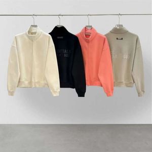 Essentialsweatshirts para hombres y mujeres Essentialshoodie Thin Veet Fashion Trend Designer Sportswear Sudadera con capucha Conjunto Casual de gran tamaño de algodón con capucha D4