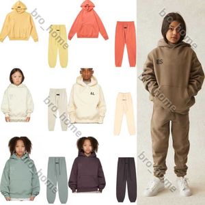 Essentialsweatshirts Conjunto para niños 100% algodón Niño pequeño Bebé Niños Suéter Chándal Essentialshoodie Conjunto con capucha de diseñador para niños Conjunto de ropa para niños y niñas 241