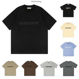 Essentialsweatshirts camiseta de verano Ess camiseta para hombre 1977 traje de manga corta de algodón suelto de cintura alta con letras para hombre Essientials 229