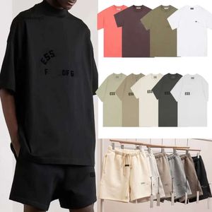 Essentials Shirt EssentialShoody Top Quality 24SSSSSE EssentialShoodie Tees Imprimez la lettre de manche courte en vrac EssentialSweatShirts shorts 450