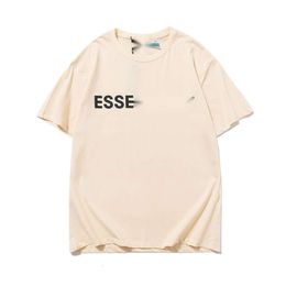 Esstenial Designer T-Shirt Top Qualité Ess Hommes T-shirts Brouillard Mode Couple Manches Courtes Coton Rue Et Femmes