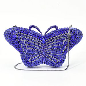 est crystal avondtas ontwerper vlinder vorm koppeling prom handtassen dier diamanten portemonnee feest 240430
