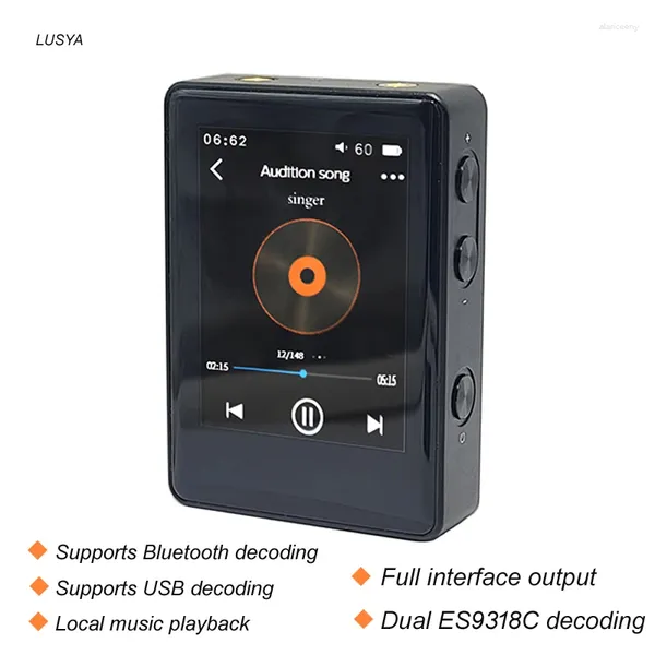 Est F.AUDIO T3 haute fidélité HIFI DSD PCM Balance sortie lecteur USB décodeur Bluetooth double ES9318C écran tactile MP3