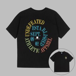 EST Brief Gedrukt Ongeslagen Heren Designer T-shirts T-shirt met korte mouwen UNDFTD Japan herenkleding 100% katoen Grafische T-shirts Oversize T-shirts S-2XL