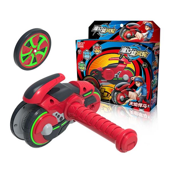 est Magic Gyro Infinite Cyclotron Speed Up Wheel Giroscopio de juguete con lanzador de motocicletas Spinning Top Toys para niños Regalo 231220
