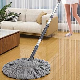 EST Microfibre Spin Mop Salon Room Chambre Plancher Long Pandée Twist Twist Déshydratage Home Bureau Home Cuisine Nettoyage 240510