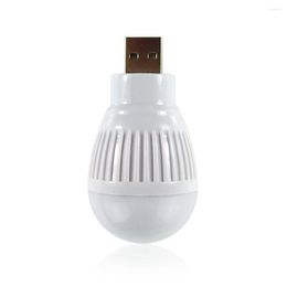 Est Mini USB Luz LED Cable de extensión portátil 5V 5W Bombilla de lámpara de bola de ahorro de energía para enchufe de computadora portátil